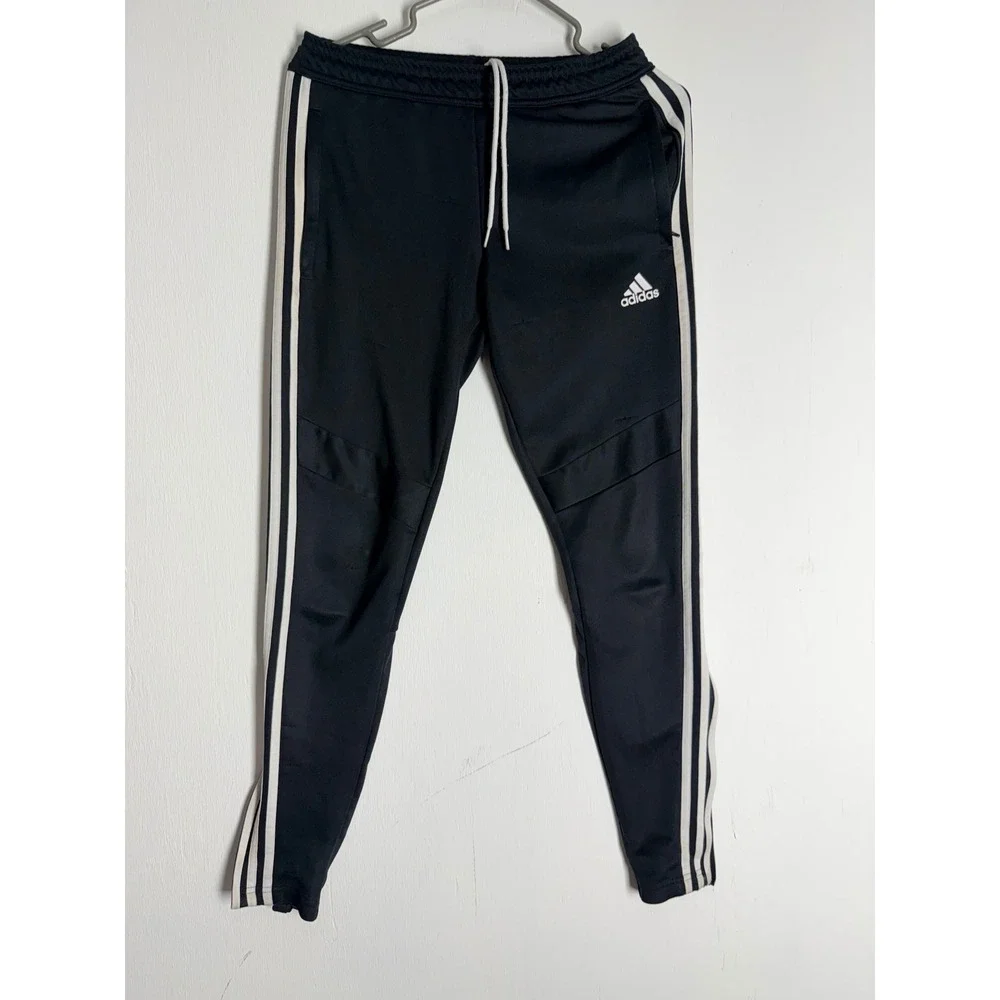 Adidas Tiro 17 Training Pants Black White Stripe Soccer Joggers XS